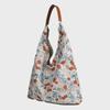 2024 New Japanese Retro Floral Canvas Tote - Large Capacity Shoulder Bag