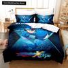 Mega Man X Dive Bedding Set Single Twin Full Queen King Size Bed Set Adult Kid Bedroom Duvet Cover Sets 3D Anime Bed Sheet Set