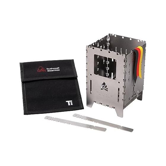 Bushcraft Essentials Походная печь Bush Box XL Титановая подставка для костра