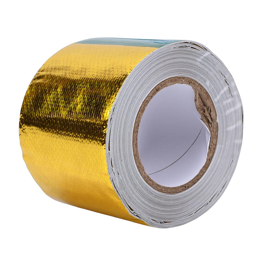 Nastro Riflettente Adesivo Scudo Termico 5 cm x 10 m Universale Automobilistico Riflettente ad Alta Temperatura per Auto Camion