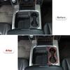 Red Carbon Fiber Front Water Cup Holder Panel Cover Trim For Dodge Ram 1500 15+