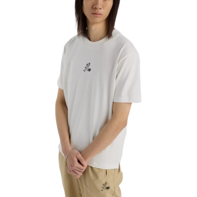 New Balance SS25 Baseball Crew Neck T Shirt Unisex White MT43739-SST