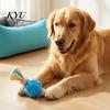 Interactive Pet Training Tool Dog Tug Toy, Rubber Ball Chew Toy with Fabric Strips, Teeth Cleaning for Small Dogs Dental Health Boredom Relief Energy
