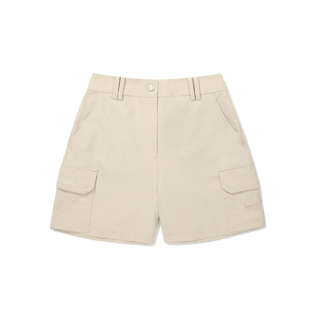 MALBON GOLF Woven Cargo Shorts Beige (Woman)