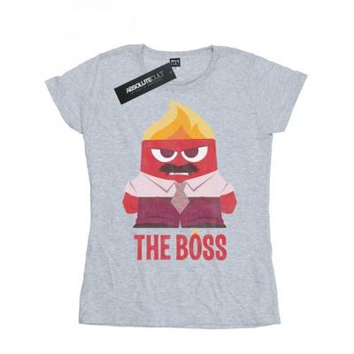 Tricou de bumbac Femei/Doamne Inside Out Mânia Șeful