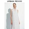 UR Women's Summer Jacquard Tie-Waist Maxi Dress