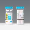 ZISIZ Individually Wrapped Plastic Disposable Straws