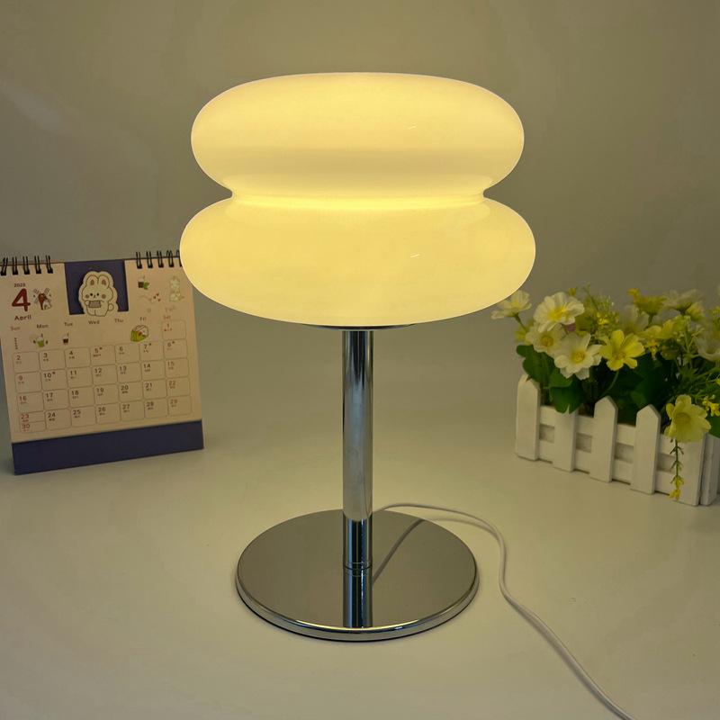 Heart Glass Table Lamp: Simple Living Room Decor & Ins Lollipop Projector