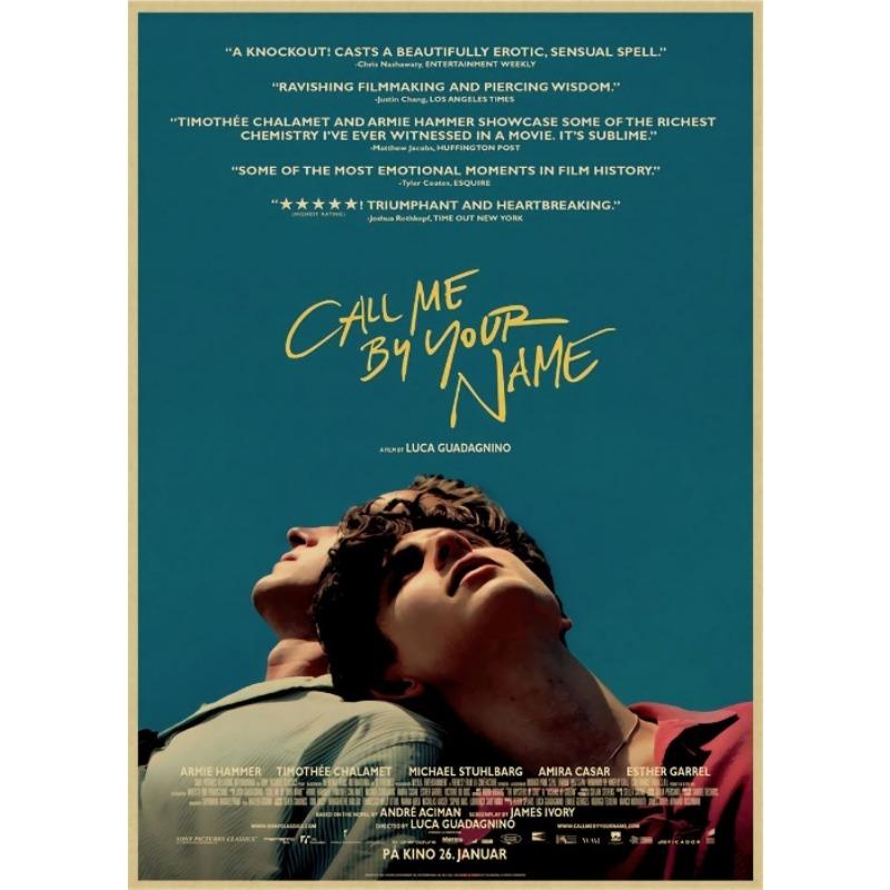 

Назови меня своим именем Фильм Плакат Печать на холсте Ретро Стиль Фильм Искусство Декор Стены Вентиляторы Художественные Печати Для Домашнего Декора Комнаты 21cm×30cm NoFrame