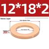 Pure Red Copper Gasket Sealing Ring for Marine Instruments, Metal Flat Washer M3-M60mm