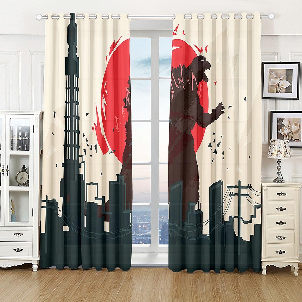 Kinder mögen Zeichentrick-Animationsserie Sonnenschutzvorhänge 2 Stück Wohnzimmer Schlafzimmer Heimdekoration