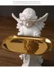 Angel Girl Jewelry Tray Figurine - Creative Resin Sculpture Gift
