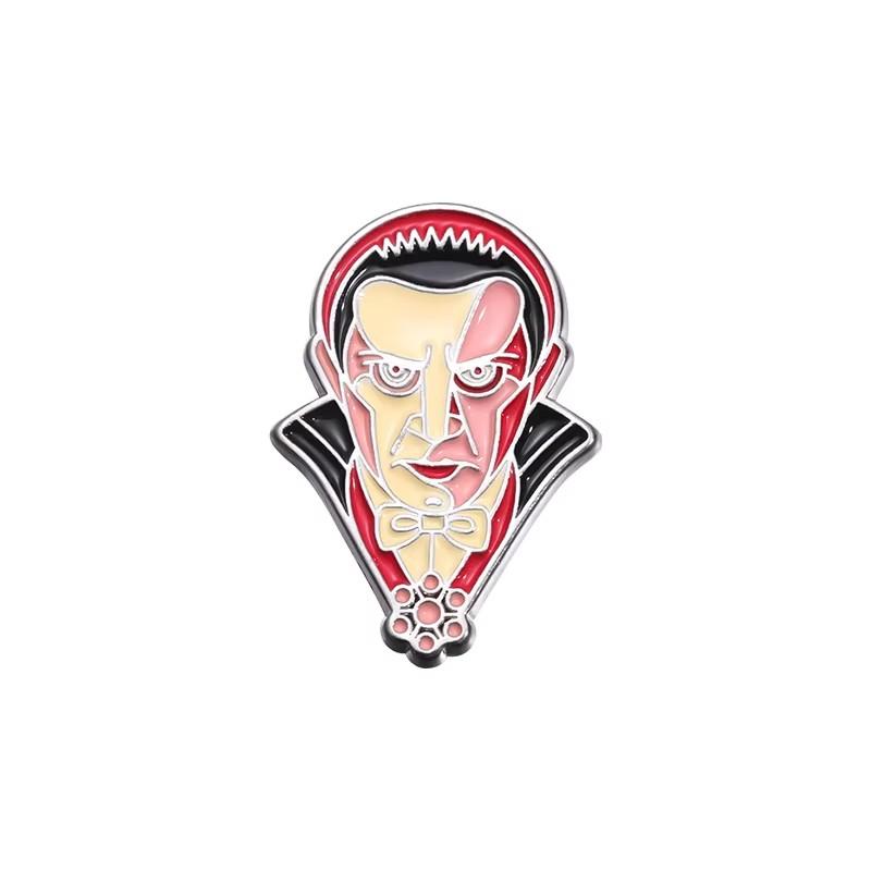 Halloween Horror Enamel Pins Scary Movies Figure Thrilling Terror Mask Brooch Lapel Brooches Jewelry Souvenir Gifts For Friends