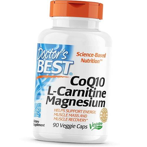 

Коензим Q10, L-карнітин та Магній, CoQ10 L-Carnitine Magnesium, Doctor s Best 90вегкапс (70327024) 90vcaps