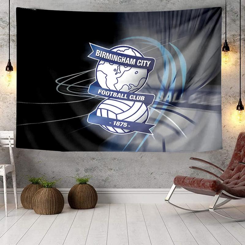 1PC Birmingham City Football Club Tapestry Hanging for Bedroom,Livingroom, Playroom,Decor Art Room Wall Tapestry Holiday and Birthday Gifts