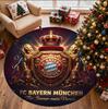 FC Bayern Pattern Round Rug, Indoor/Outdoor Mat, for Picnic, Gameroom, Bedroom, Office, Living Room, Home Decor Carpet, Birthday Gift