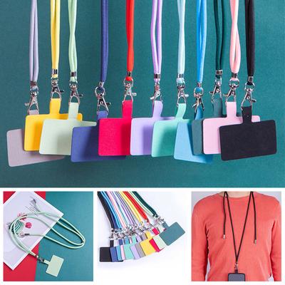 1PC Lanyard Anti Lost With Card Cover Crossbody Hanging Cord Universal Phone Rope Phone Accessories Mobile Phone Strap Patch