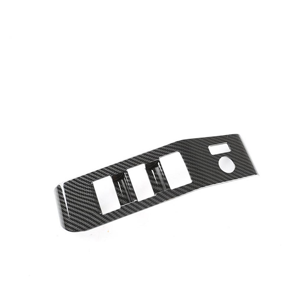 4pcs Carbon Fiber Style Window Lift Switch Cover Trim For Toyota Highlander 2020-2022 Left-hand-driver only