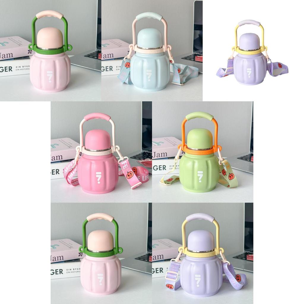 Pumpkin Insulated Travel Mug With Thickened Vacuum Stainless Steel For Home Office Outdoor Use