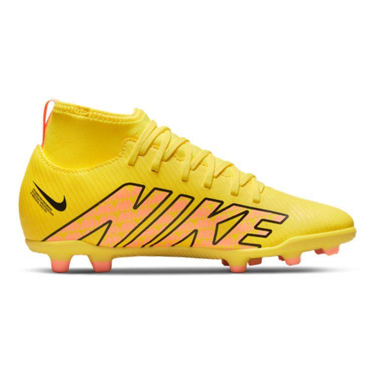 Nike Zoom Mercurial Superfly 9 Club FG MG GS Lucent Pack Kinder-Sneaker Gelb Yellow-Strike Sunset-Glow DJ5959-780