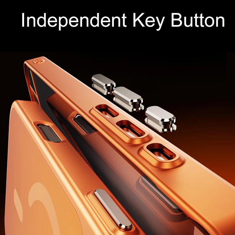 Original Matt für Magsafe Kabelloses Laden Nano AG Hülle für iPhone 17 16 15 14 13 Pro Max Gehärtetes Glas Kameraschutzhülle