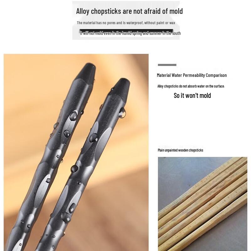Japanese Style Alloy Chopsticks & Rests