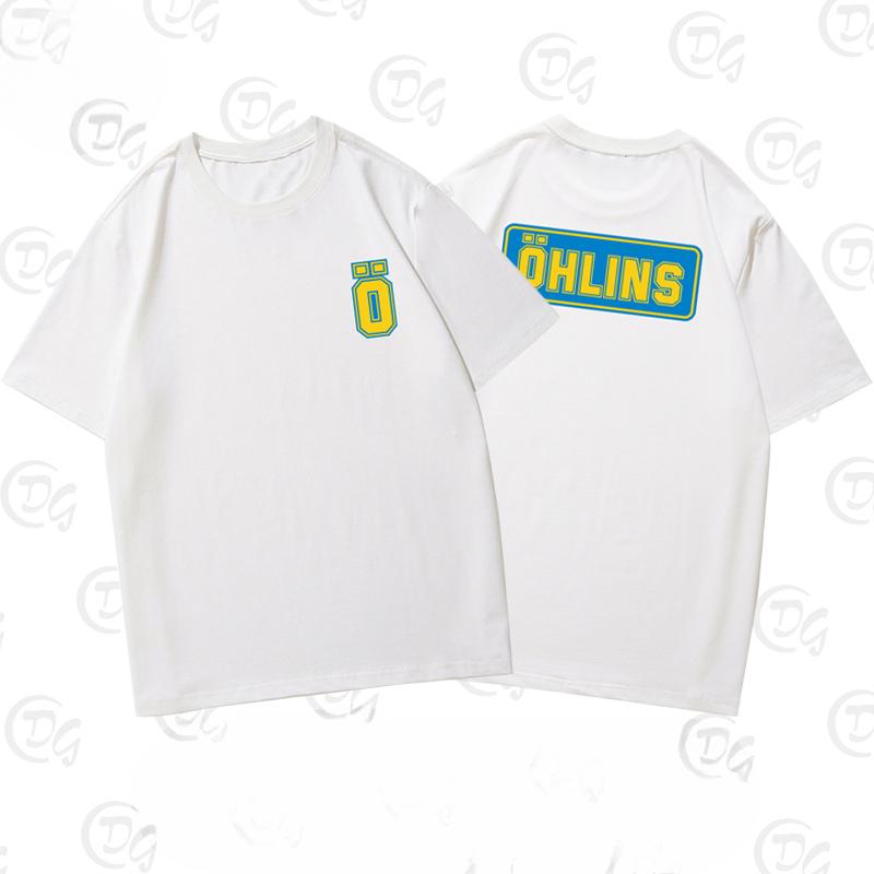 2025 Sweden OHLINS Motorcycle Shock Absorber Modified Short-sleeved T-shirt Male and Female Cyclists Riding Clothes