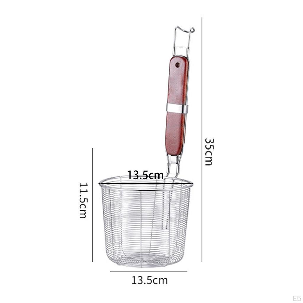 Noodles Colander Food Pasta Boil Basket Sifter Kitchen Utensil Deep Fry