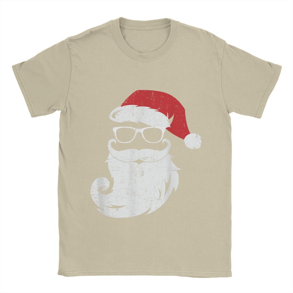 Christmas and beer Cotton T Shirt For Men Summer  Vintage T Shirts Round Neck Novelty Tee Shirt Oversized Hot Sale Tops
