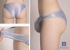 Perforated Play Underwear Front Open Cock Ring Panties Erotic Bikini Full Back Pants Strapon [Miracroute] Men's See-Through (XL, Pink)