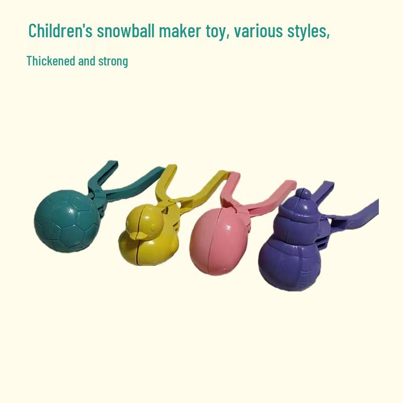 Kids' Snowball Maker & Sandball Clips for Snow Play and Beach Fun