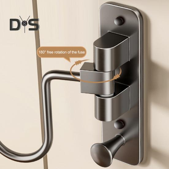 Wall Mount Motorcycle Helmet Rack 180 Degrees Rotation Heavy Duty Motorbike Bicycle Sports Helmet Display Holder Storage Hanger Stand