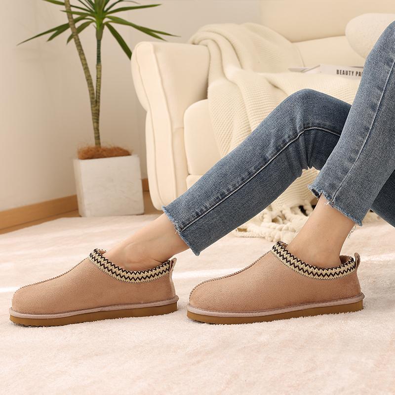Fashion Shevalues New Women Low-top Snow Boots Winter Fuzzy Slippers Female Winter Warm Brand Snow Boots Fashion Classic Women Fur Boots