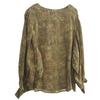 Johnature Women Print Floral Vintage Linen T-Shirts Puff Sleeve O-Neck Loose Tees Autumn Chinese Style Women T-Shirts