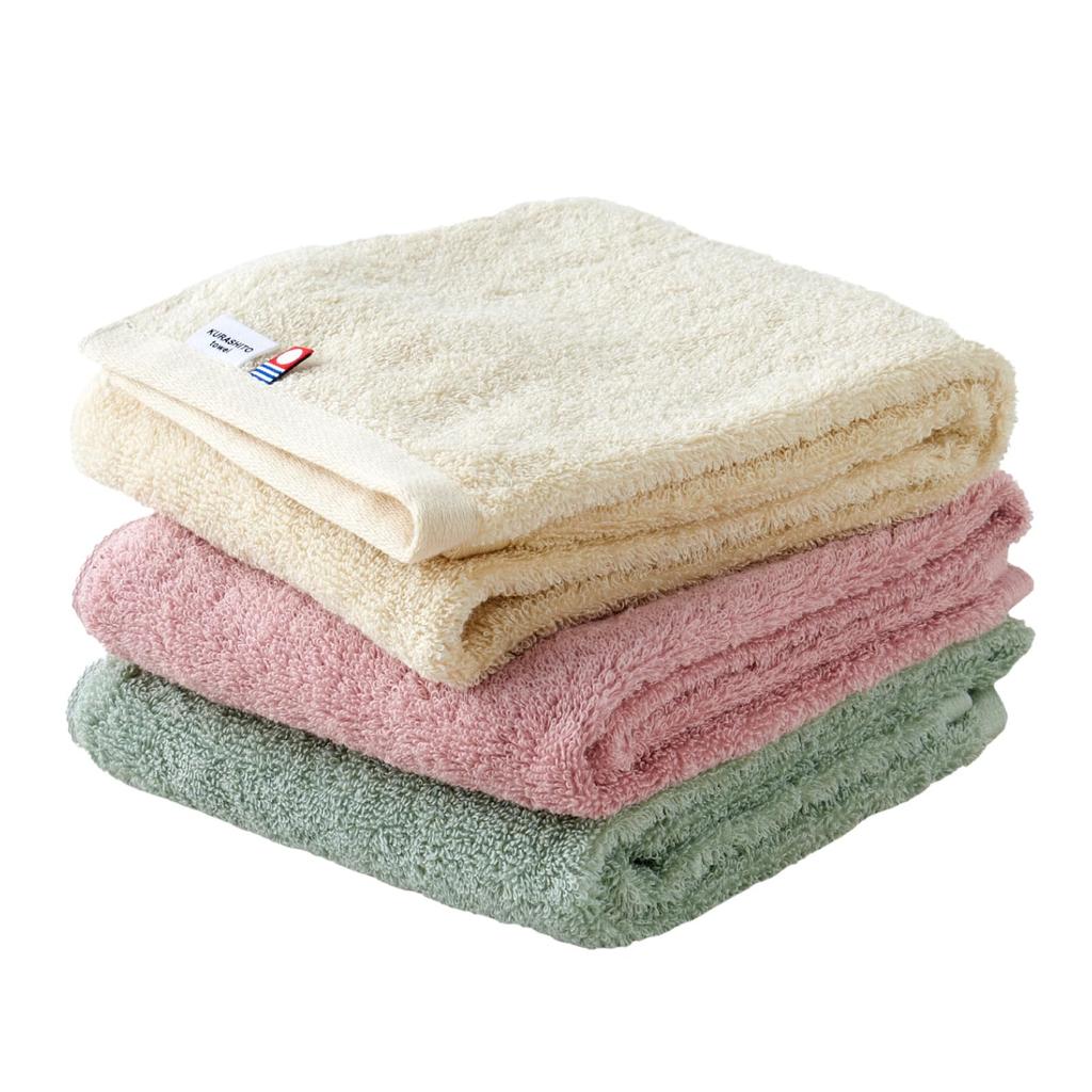 Imabari Certified Slim Bath Made In 34 X Mini Bath Compact Bath Towel 3 Slim Bath Towels, KURASHITO, Japan, 100% Cotton, BMP, 100cm, Towel, (Beige,
