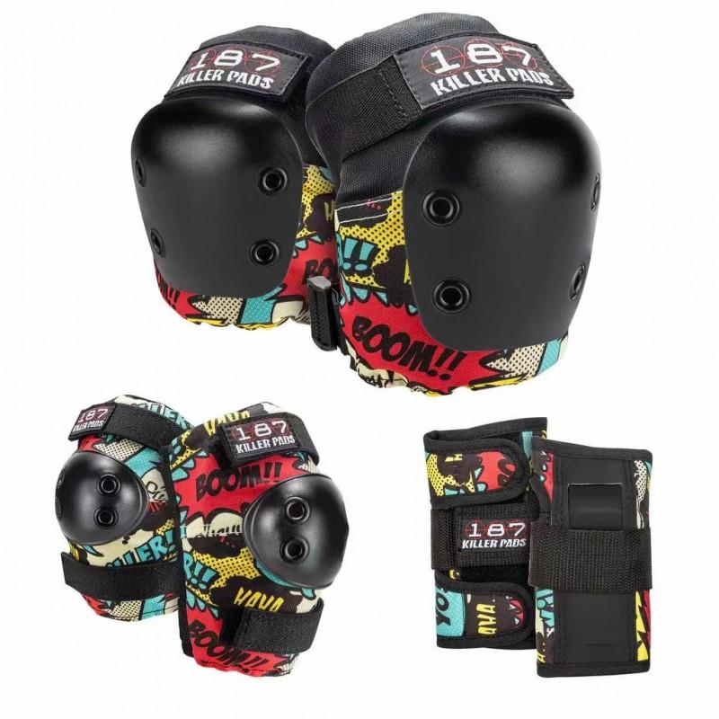 6-Piece Skateboarding Safety Gear Set Kids Adults Knee Elbow Wrist Hand Pads Protective Equipment