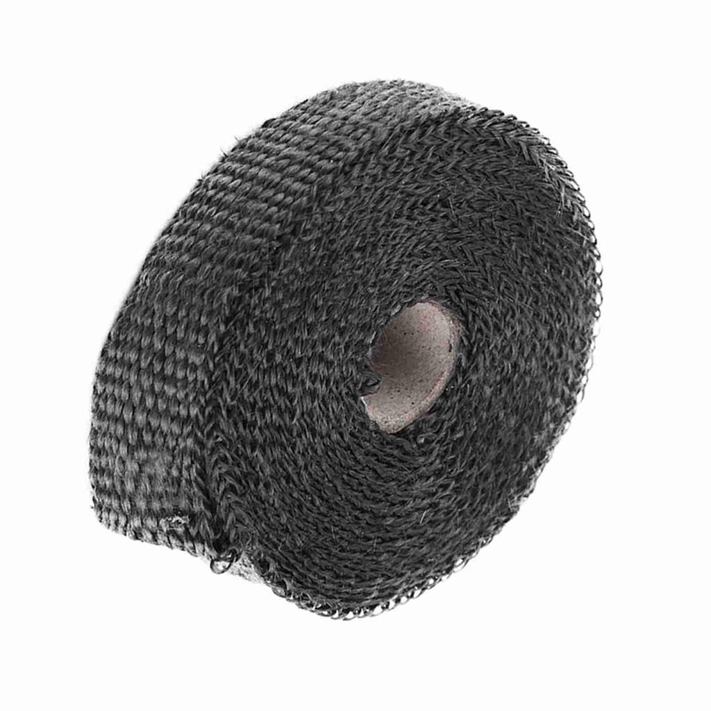 5m Auto Isolierband Auspuff Hitzeschutzband mit 4 Edelstahl Kabelbindern