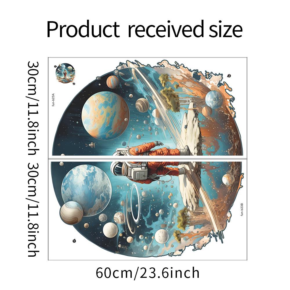 

Мультфильм Фэнтези Космос Планета Астронавт Детская Спальня Фон Украшения Украшение Стены Наклейки 30*60CM*2PCS/fun-b23