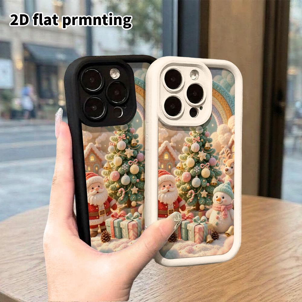 Phone Case: 2D Flat, Fits iPhone 18, 17, 16, 15, 14, 13, 12 Pro Protective Case, Christmas Wonderland, Perfect Holiday Gift for Christmas and Hallowee