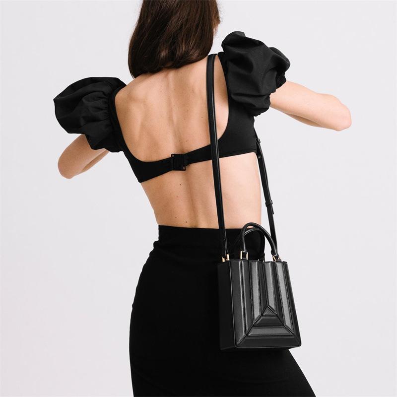 Crossbody Bag for Women's Fashion Design, High-end, Westernized, Contrasting Color Patchwork, One Shoulder Handbag
