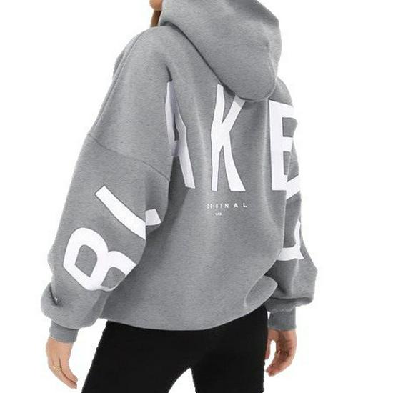 2025 Unisex Bluza z kapturem TK z nadrukiem dużej litery - Modny jesienny styl dla mężczyzn i kobiet