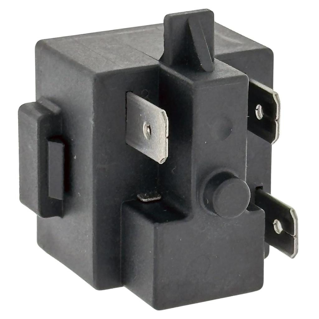 QPE2-A4R7MD3 3Pin Refrigerator Freezer PTC Start Relay/Starter and Overload Protector Compatible with Midea, Magic Chef, Danby