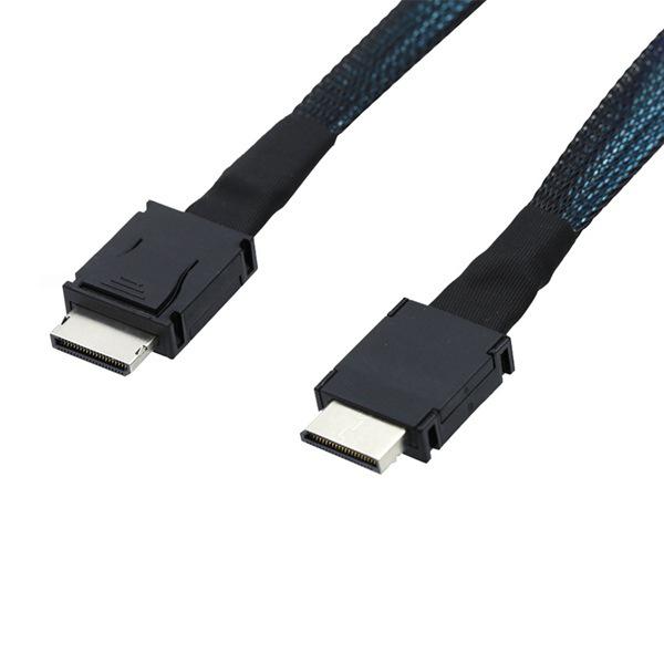 Black+Blue PCIe Oculink MiniSAS SFF-8611 Adapter, Plastic Other