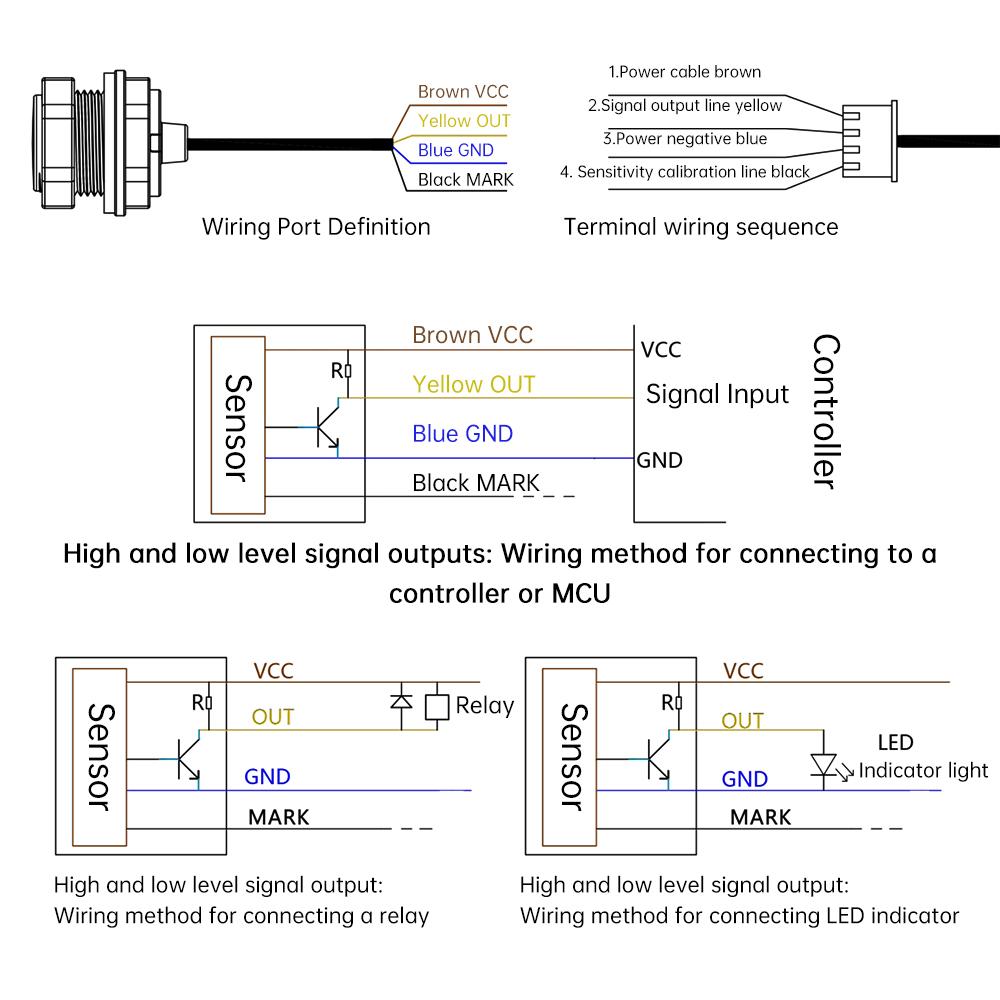 DC5-12V XKC-Y20 Photoelectric Liquid Level Sensor Contact Water Detection Sensor Switch Detector High and Low Level /PNN Output