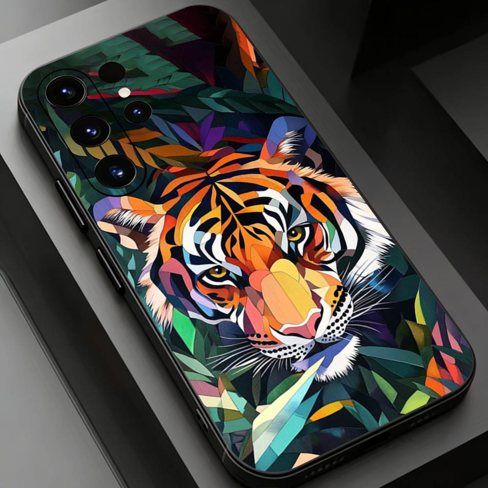 

Stylish Tiger Dragon Phone Case for Samsung Galaxy S20,23 Ultra S24,22 Plus S25,26,21FE TPU Cover Samsung S21Ultra