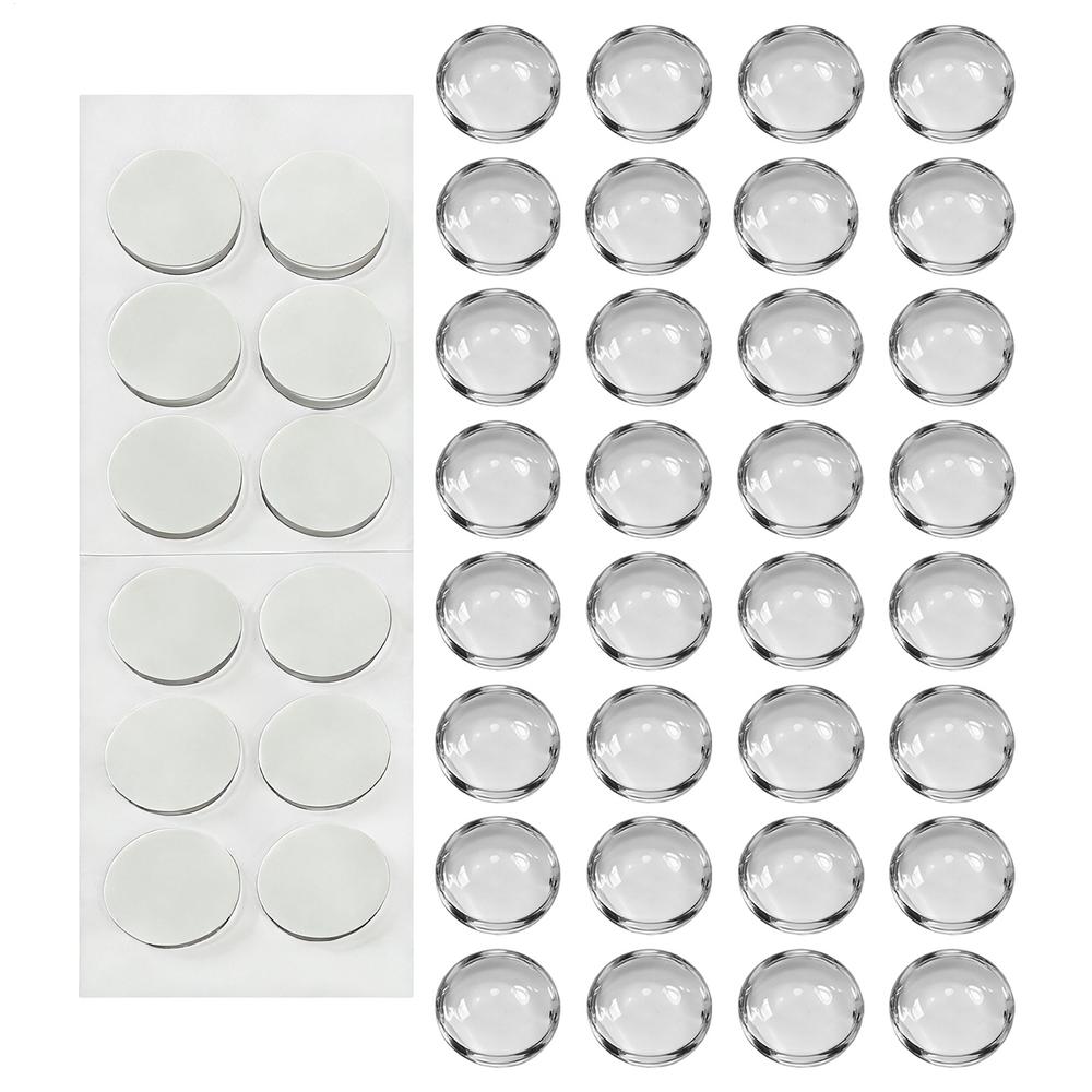 32pcs Raised Round Transparent Keyboard Stickers Computer Accessories Clear laptop Keyboard Cover Stickers For Long Nails