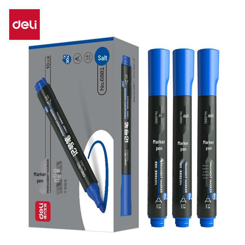 Deli Broad Tip Permanent Marker Pen
