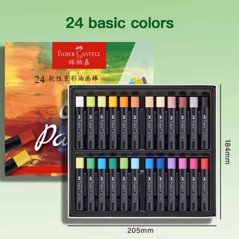 FABER CASTELL Artist Soft Oil Pastels 24/36/48Color Oil Pastel Soft Stick Set Professional Painting Drawing Graffiti Art Crayons