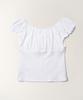 Tudument Eyelet Off-Shoulder T-Shirt_Ivory