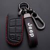 Hochwertige Neue Leder Auto Schlüsselabdeckung Hülle Fob für Jeep Renegade Compass Grand Cherokee für Chrysler 300C Wrangler Zubehör